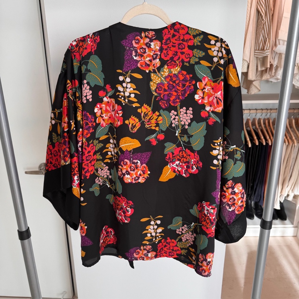Kimono Style Open Front Jacket, XS - Picture 2 of 3